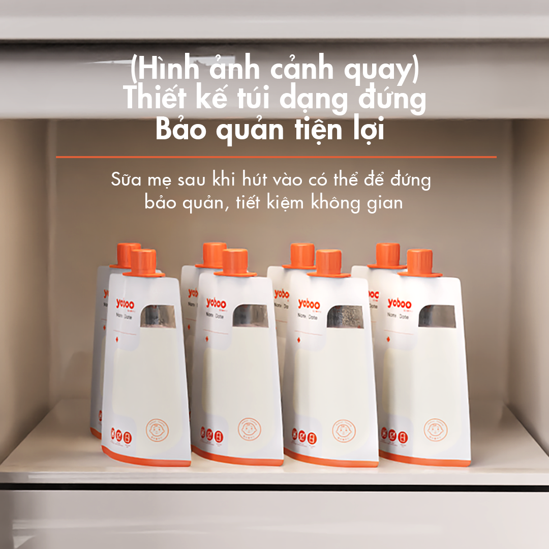 Túi Trữ Sữa Mẹ Nút Vặn 200ml yoboo (30 Túi)