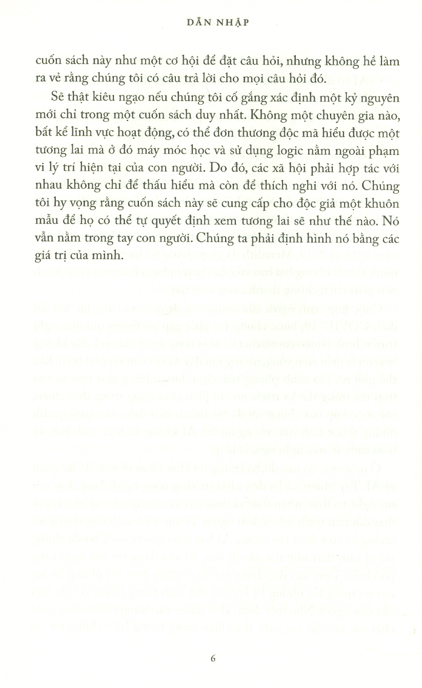 Thời Đại AI Và Tương Lai Loài Người Chúng Ta