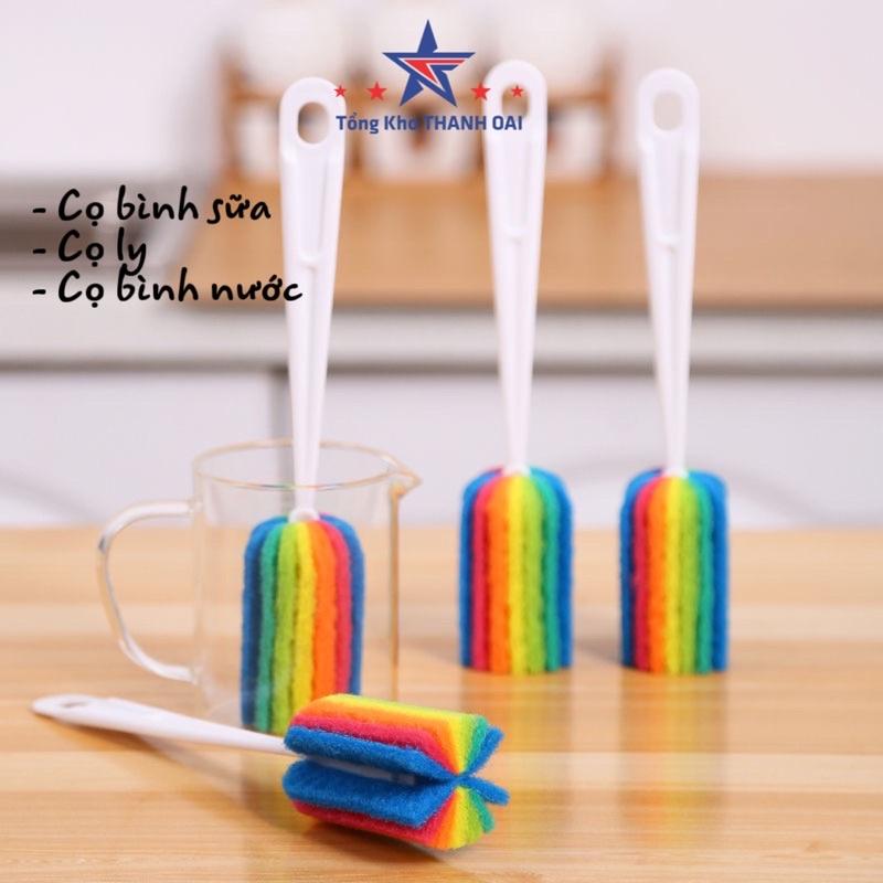 Cọ Rửa Bình Sữa, Cọ Rửa Ly 7 Màu Đa Năng Tiện Dụng Mới