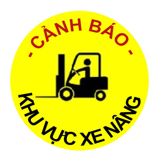 Biển Báo Xe Nâng bằng Poly 50x50cm\