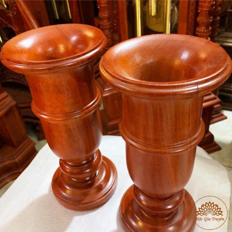 Cặp ống nhang cắm hương gỗ hương ta