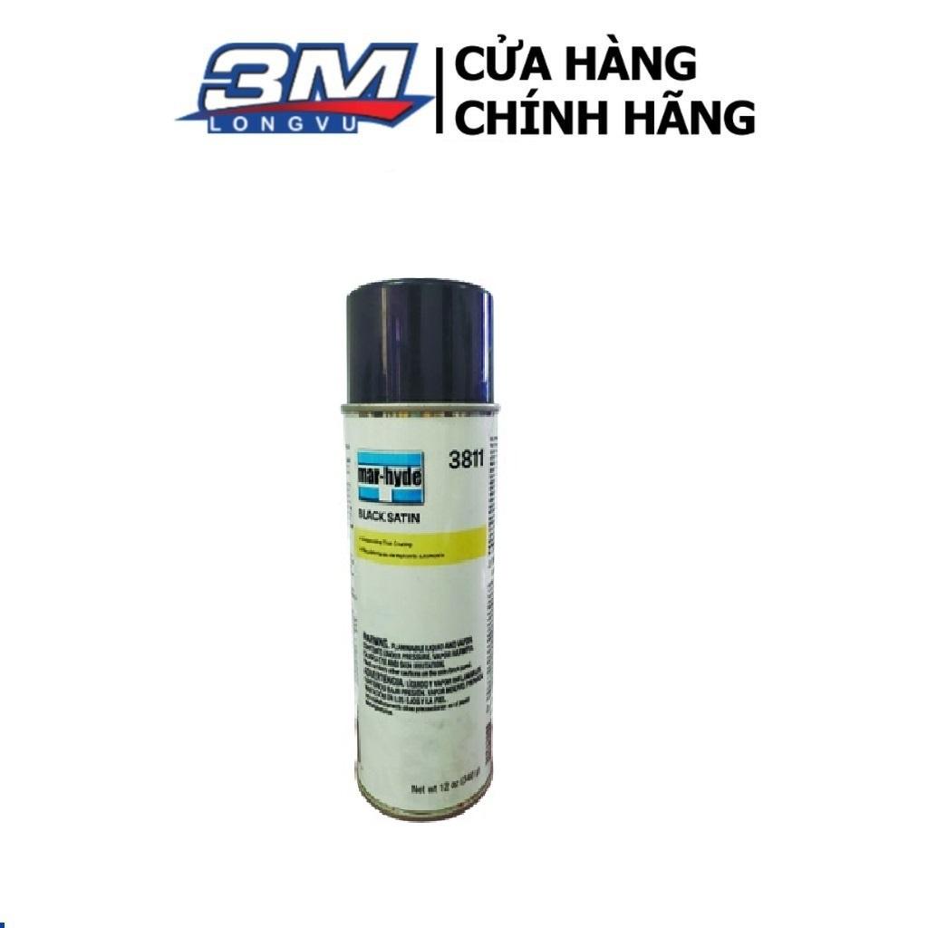 Phục Hồi Làm Mới Nhựa, Kim Loại Màu Đen 3M 3811 Mar-Hyde Black Satin Dạng Bình Xịt - 3M Long Vu