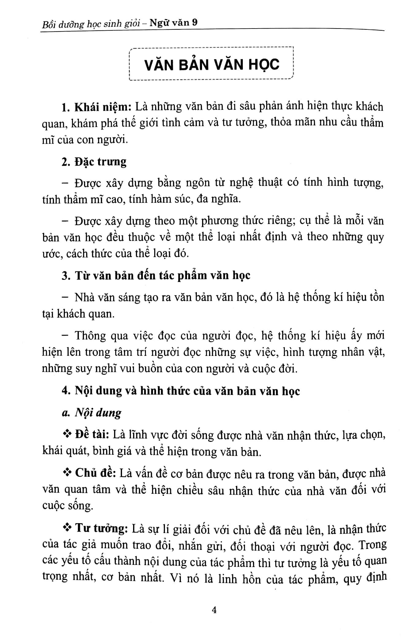 Bồi Dưỡng Học Sinh Giỏi Ngữ Văn 9