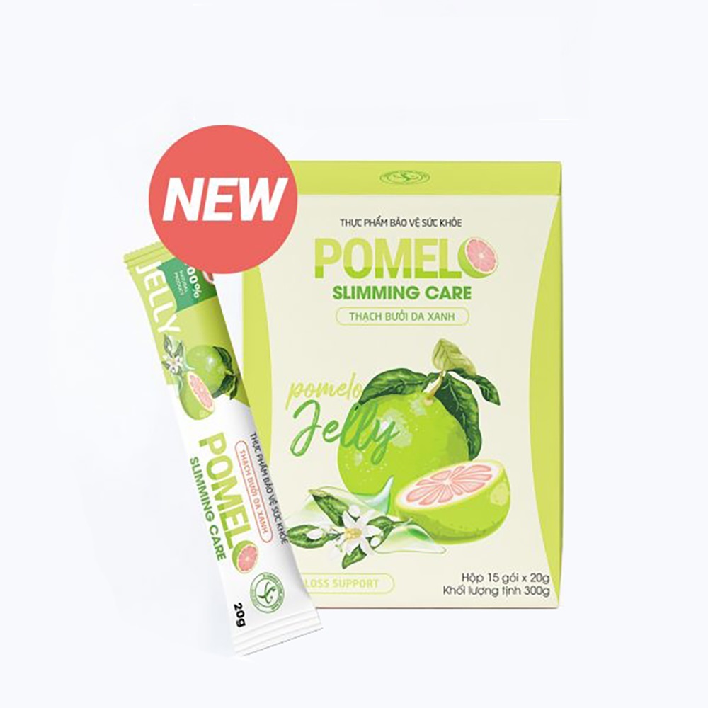 Combo 2 Thạch bưởi da xanh Pomelo Slimming Care - giảm cân an toàn - Tặng kèm ví da bò