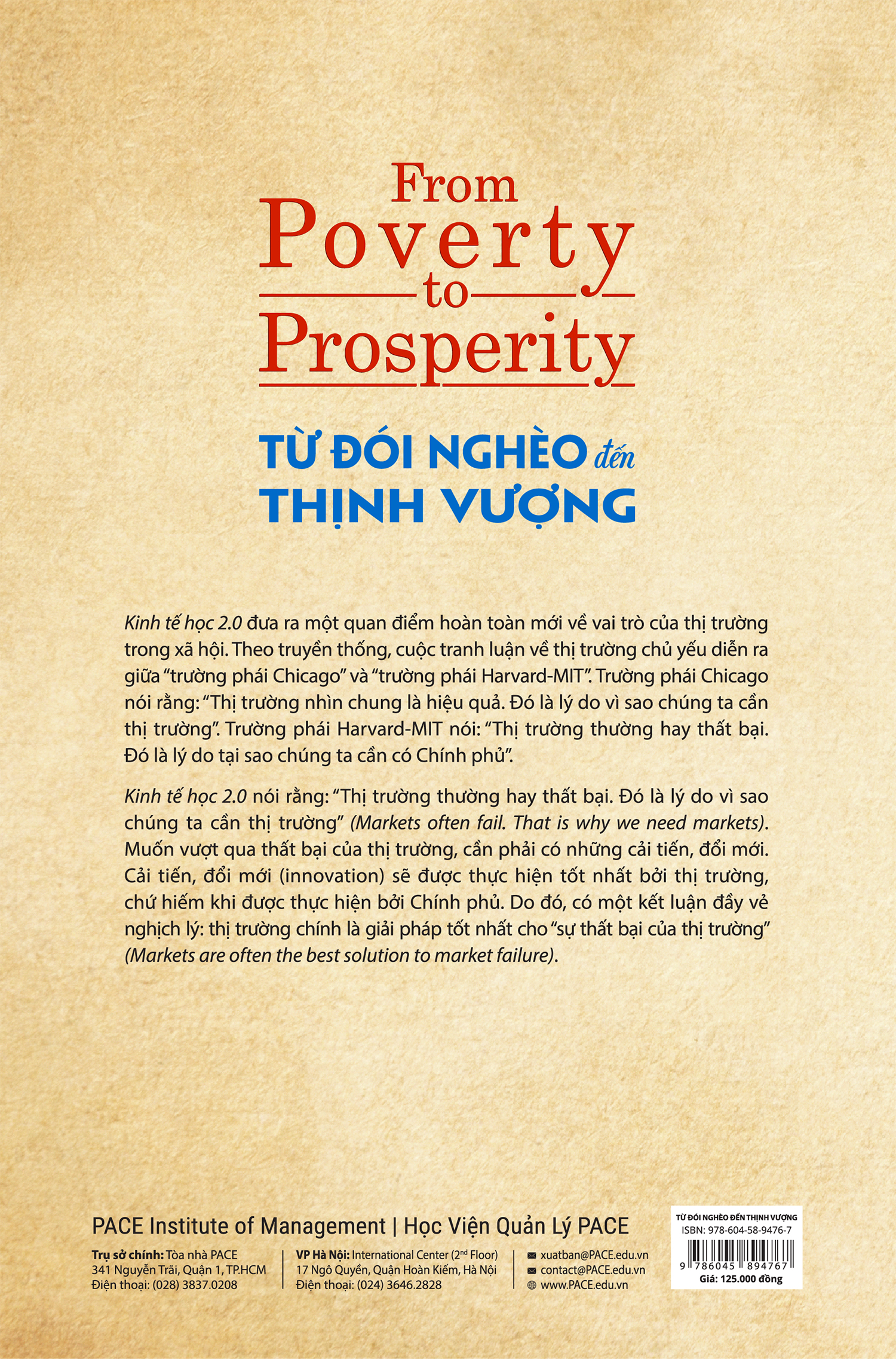 TỪ ĐÓI NGHÈO ĐẾN THỊNH VƯỢNG - Arnold Kling, Nick Schulz - Nguyễn Trường Phú & Hồ Quốc Tuấn dịch -