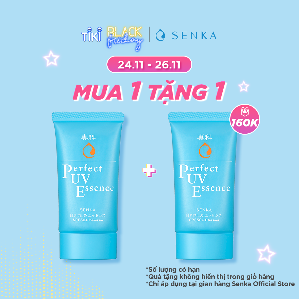 Tinh chất chống nắng Senka Perfect UV Essence 50g tặng Tinh chất chống nắng Senka Perfect UV Essence 50g