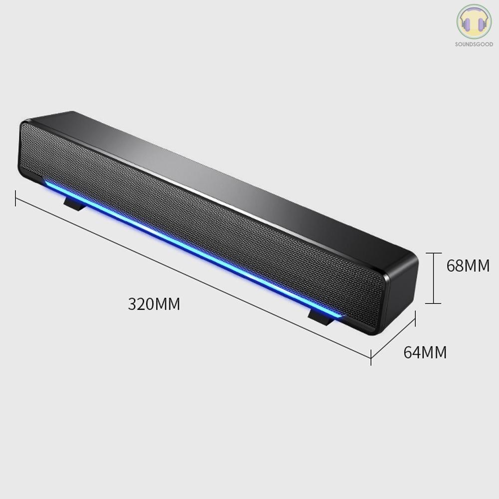 Loa Để Bàn Doron MC V196 - Dùng Cho Máy Tính, Tivi - Âm Thanh Siêu Trầm - Có Dải Đèn Led Cao Cấp - Hàng Chính Hãng