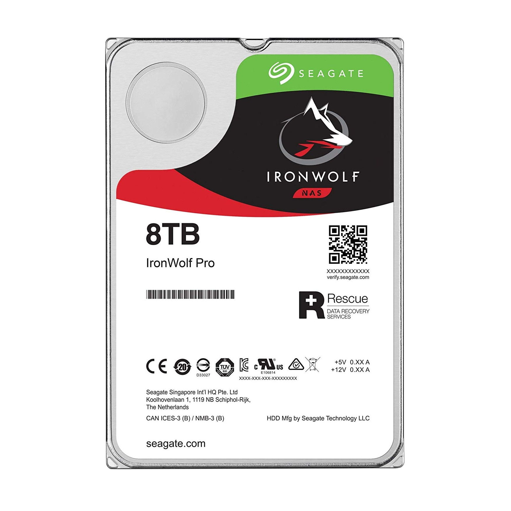 Ổ Cứng HDD NAS Storage Seagate IronWolf Pro 8TB/256MB/3.5 7200RPM - ST8000NE001 - Hàng Chính Hãng