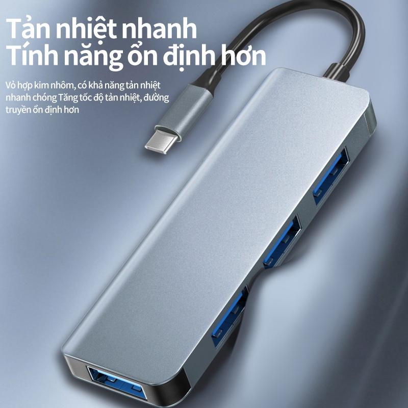 Thiết bị kết nối đa cổng cắm hub 4 trong 1 thích hợp cho Apple Macbook USB 4KHDMI Cổng kết nối đa năng Truyền tốc độ cao