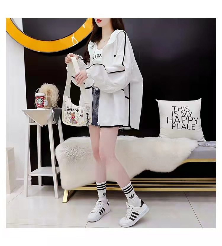 Áo Khoác Nữ Vải Mỏng Mặc Mát Phong Cách Hàn Quốc Ulzzang Áo Khoác Nữ Mũ Rộng Aokhoac-Jess9