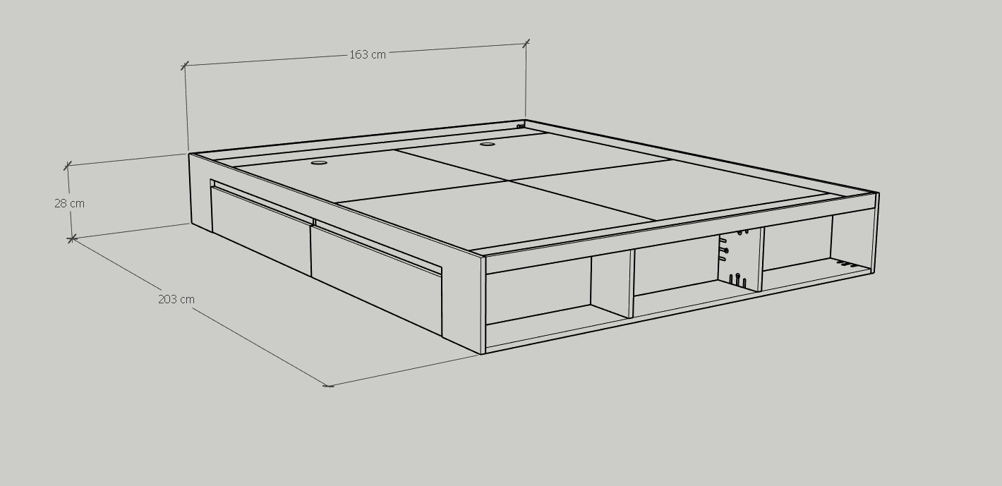 [Happy Home Furniture] DASH  , Giường ngủ nhiều ngăn &lt;không đầu giường&gt;  , GNG_040, GNG_041, GNG_042, GNG_043