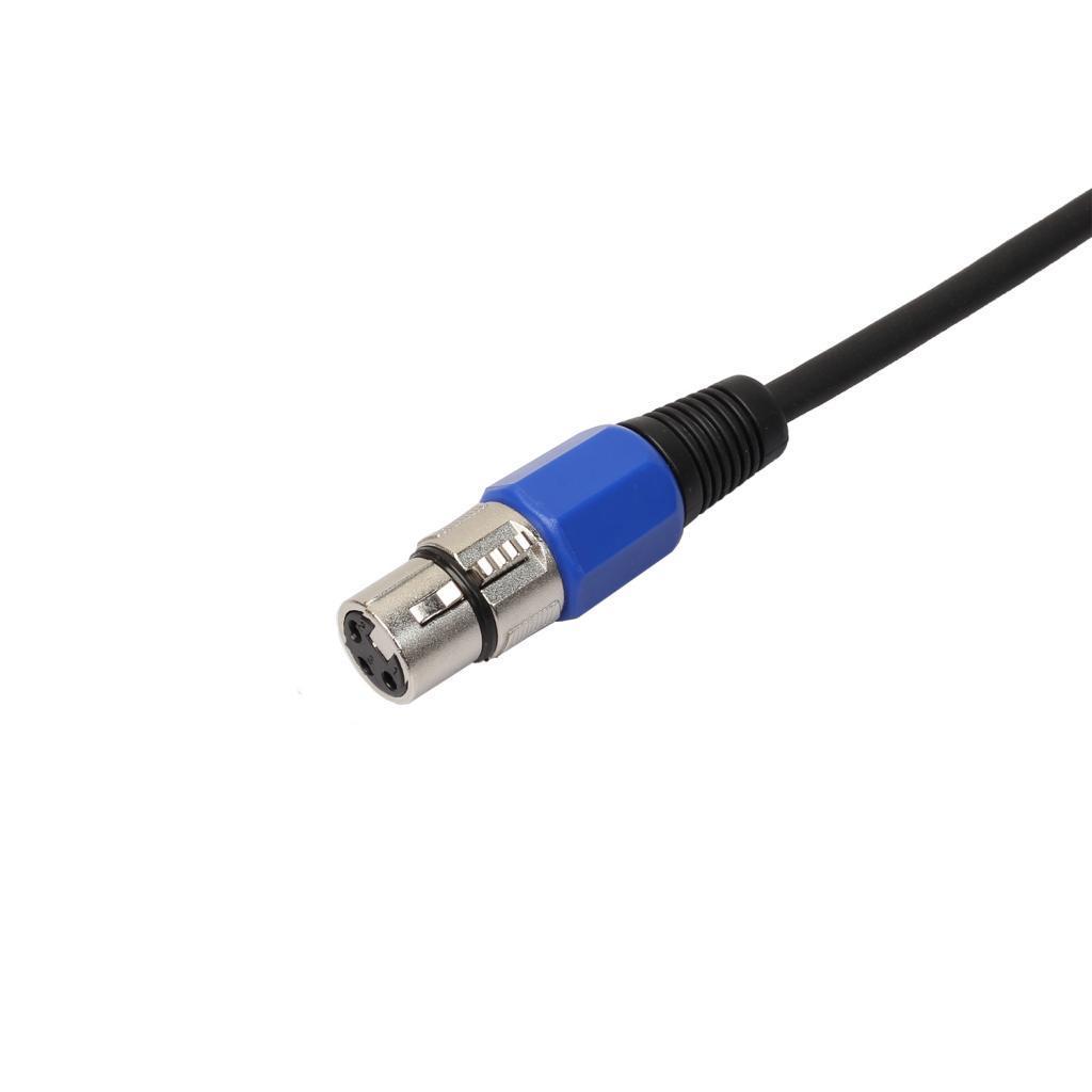 2 PCS 6.35 mm TRS Stereo to XLR Female Microphone Cable to XLR-M Cord