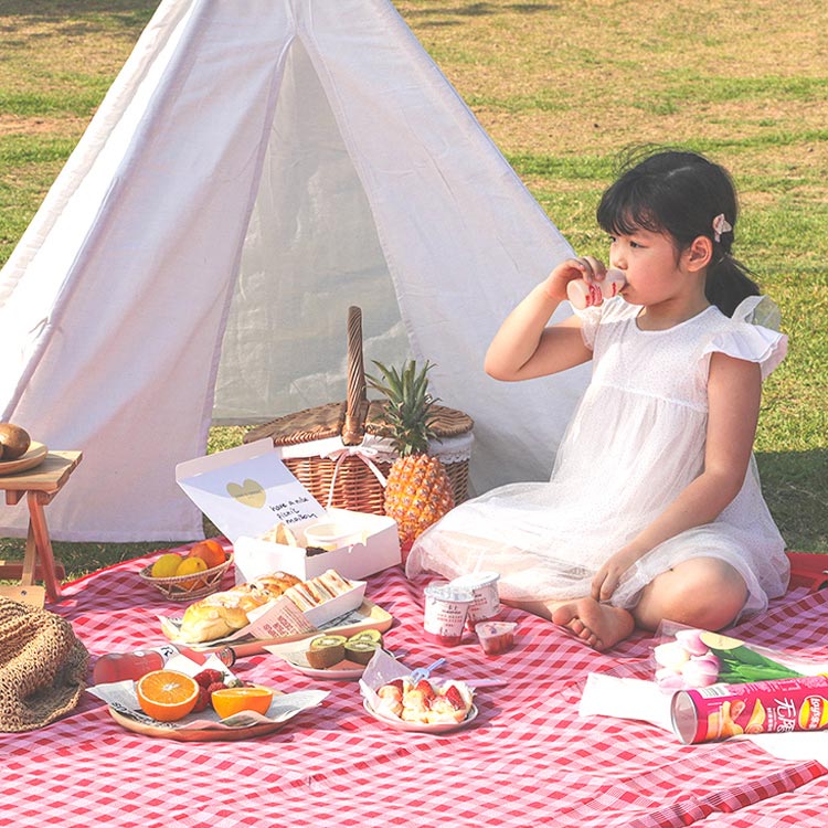 THẢM DÃ NGOẠI, DU LỊCH, PICNIC CAO CẤP - Chống thấm nước, họa tiết caro, gấp gọn tiện lợi - 2 kích thước khách chọn màu!