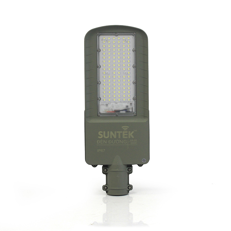 Đèn Đường Năng Lượng Mặt Trời SUNTEK DA-02 Solar Street Light 200W - Chip Led SMD 5054, 2340 Lumen, Sáng 20 giờ, Tự động Bật/Tắt, Điều khiển Từ Xa, Chống Nước/Bụi/Sét