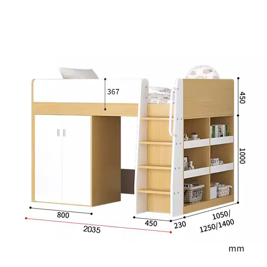 Giường tầng thấp ALALA164 đa năng/ Miễn phí vận chuyển và lắp đặt/ Đổi trả 30 ngày/ Sản phẩm được bảo hành 5 năm từ thương hiệu ALALA/ Chịu lực 700kg