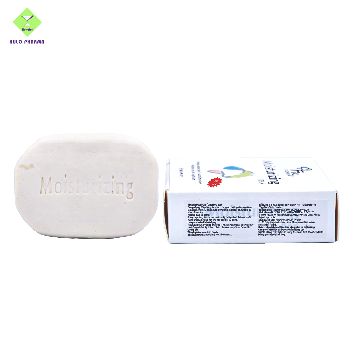 Xà Phòng Tắm Giúp Dưỡng Ẩm FIXDERMA Moisturizing Bar Giúp Dưỡng Trắng Da, Cấp Ẩm, Mềm Mịn Da 30g - Hùng Lợi