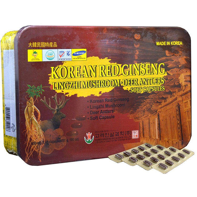 Thực Phẩm Chức Năng Viên Sâm Linh Chi Nhung Hưou