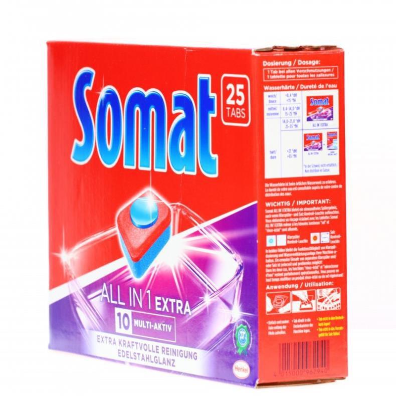 Combo 2 gói Viên rửa bát Somat 25v All in one 50 viên