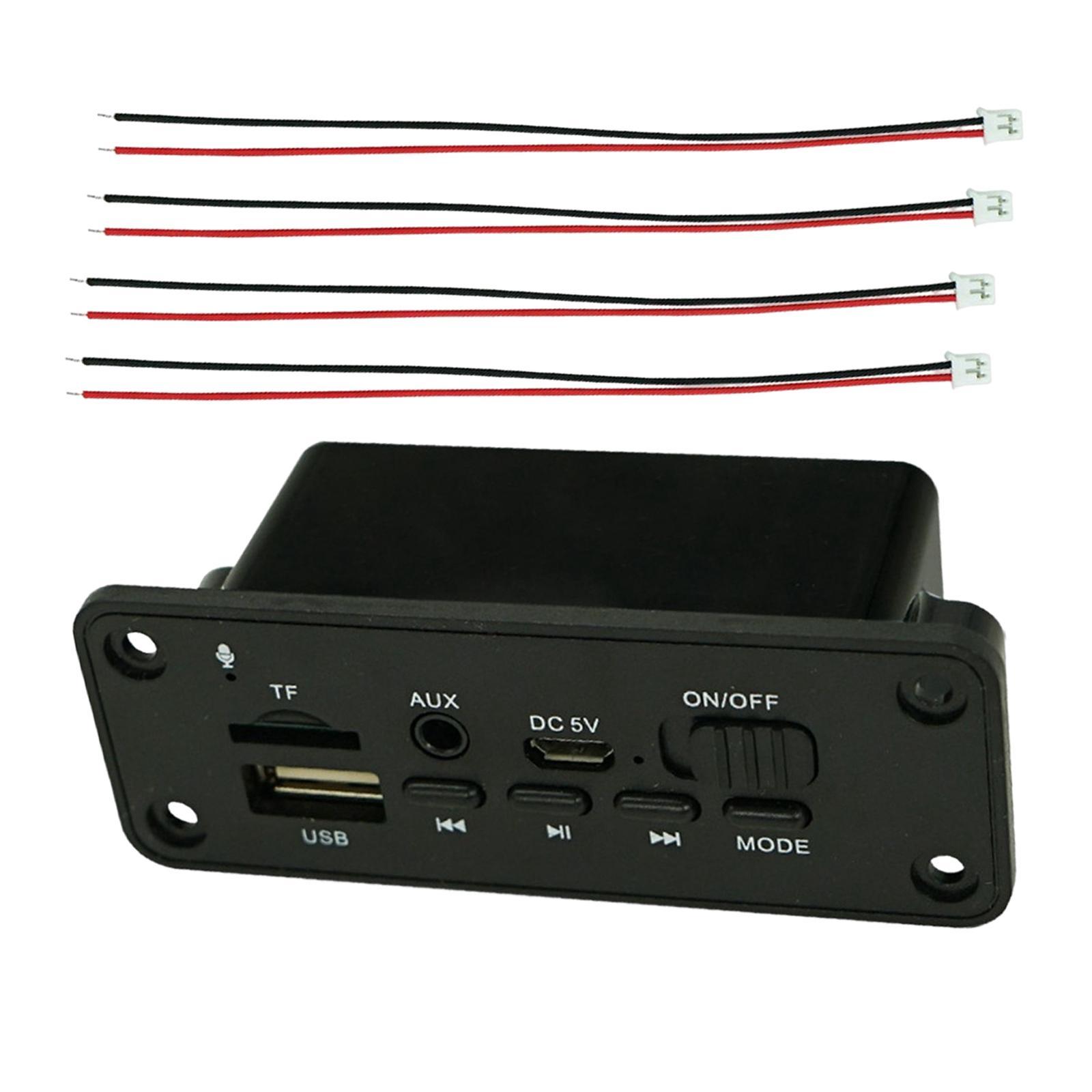 Bluetooth 5.0 MP3 Player Decoding Board Amplifier Speaker for DIY Speaker MP6