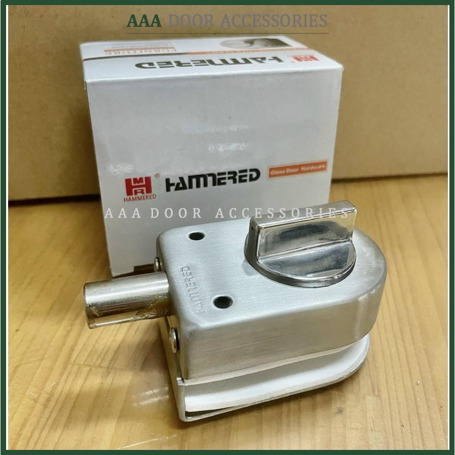 Chốt cửa kính cường lực không cần khoan kính Hammerd