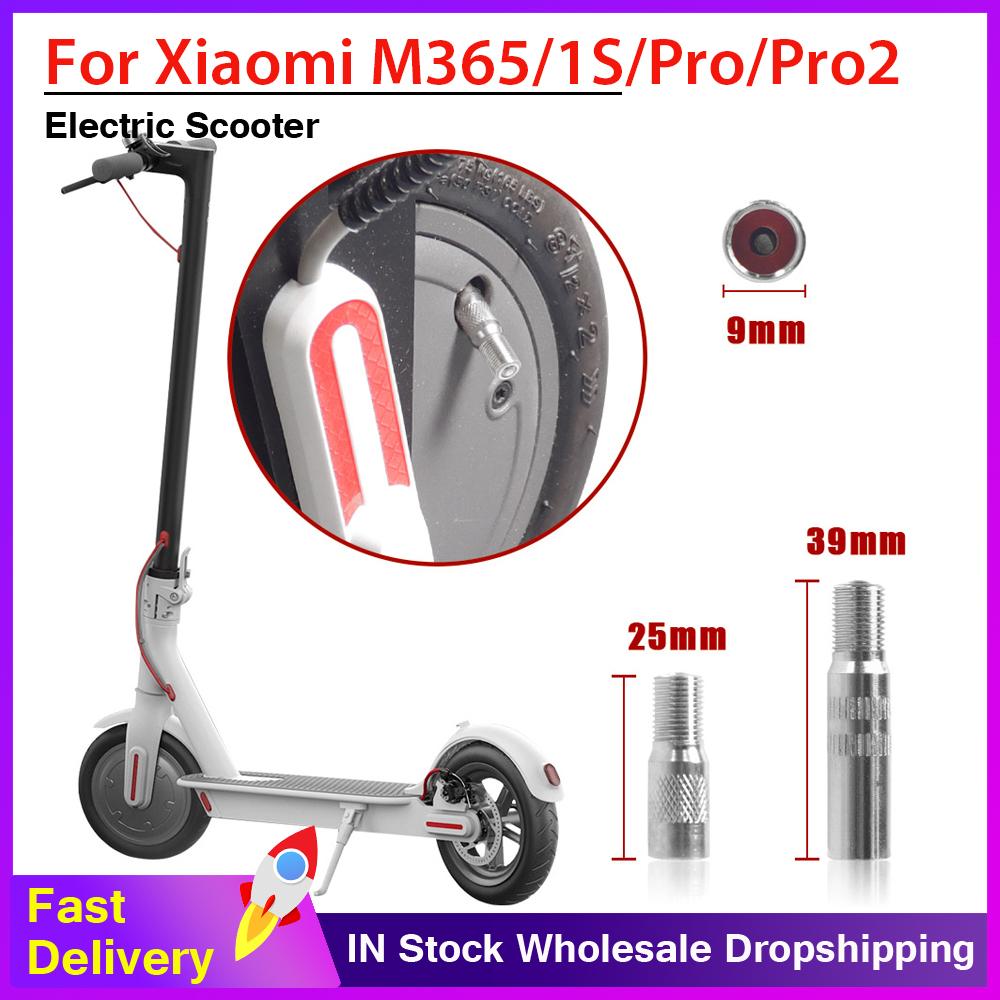 Mở Rộng Van Bơm Không Khí Cho Xiaomi M365 1S/Pro/Pro2/Max G30 Xe Điện Xe Máy Bánh Trước Bơm Hơi Vòi Phun Khí Color: 39MM