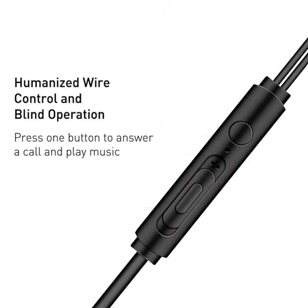 3.5mm Wired Earphones 6d Stereo Music Bass Headphones With Microphone In-ear Universal Mobile Computer Headset For Xiaomi Phones