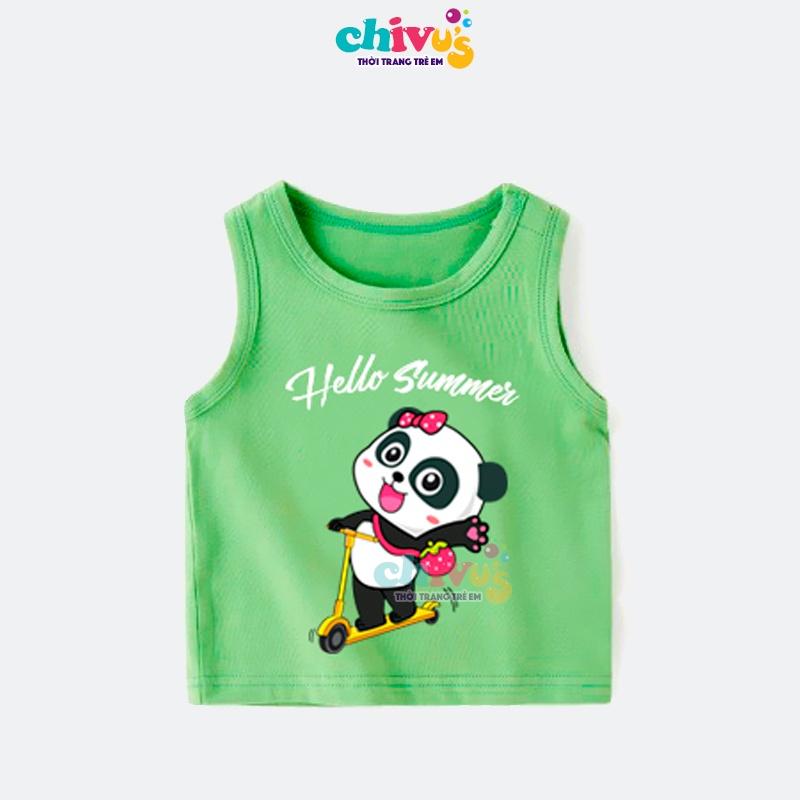 Áo Ba Lỗ Bé Trai Bé Gái CHIVU's KID Đội Chó Cứu Hộ, Áo Ba Lỗ Cho Bé Chất Cotton Lạnh Mùa Hè Mặc Rất Mát