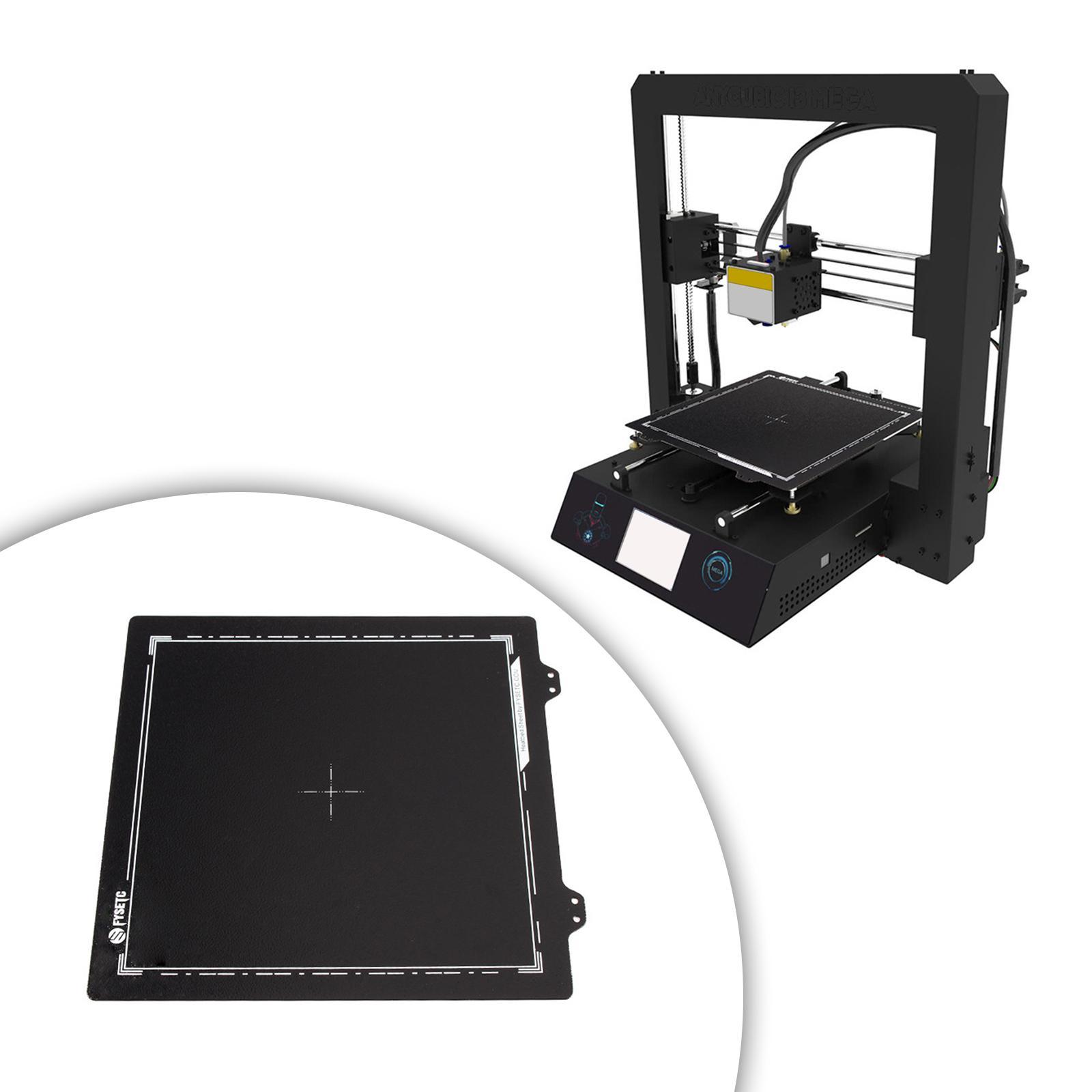 3D Printer Build Surface PEI Spring Steel Sheet Build Plate PEI Bed Plate Heat Resistance Removable Flexible Parts for Anet A8