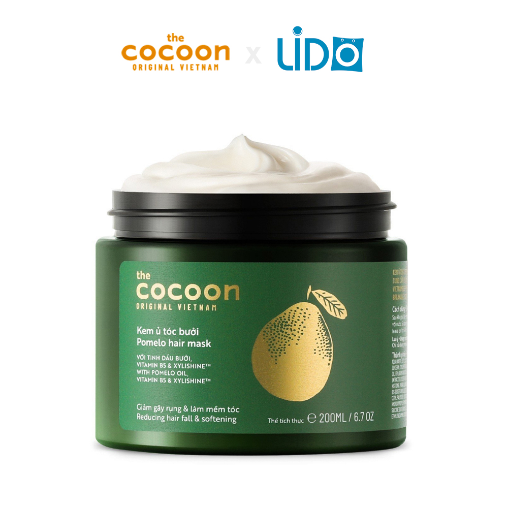 Kem ủ tóc bưởi Cocoon giảm gãy rụng và làm mềm tóc 200ml
