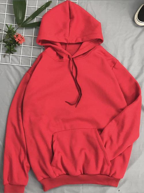 Áo hoodie trơn Hàn Quốc nữ - freesize