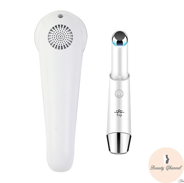 Máy Massage Mặt Làm Đẹp Da 5 in 1 – Photon Nóng Lạnh – EMS Nâng Cơ – Xung Điện Massage Giúp Rửa Sạch Da Mặt, Tăng Cường Hấp Thụ &amp; Khóa Giữ Chất Dưỡng Săn Chắc Làn Da Kèm Máy Massage Mắt Mini Loại Bỏ Quầng Thâm