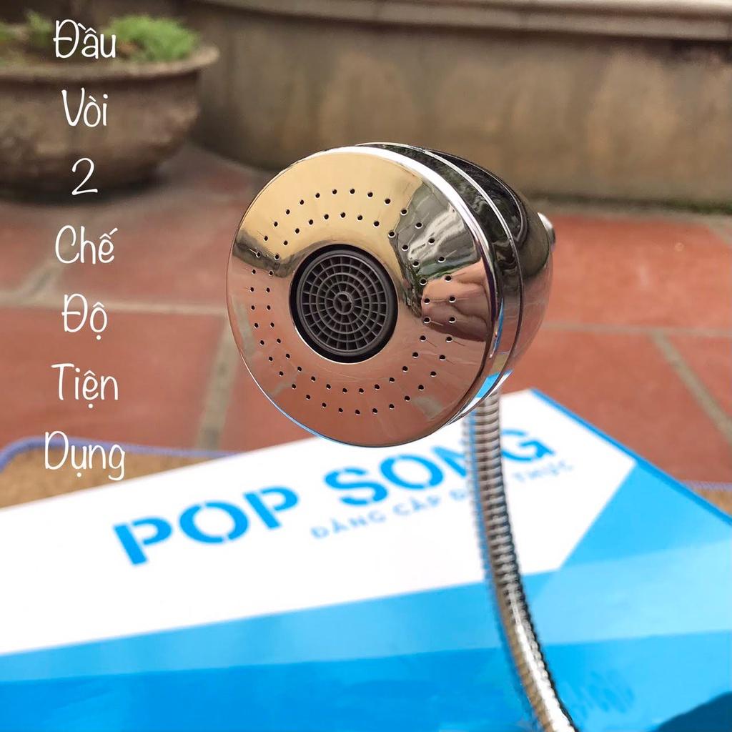 Vòi rửa bát nóng lạnh Pop Song VR6002 cần mềm chính hãng Brasler