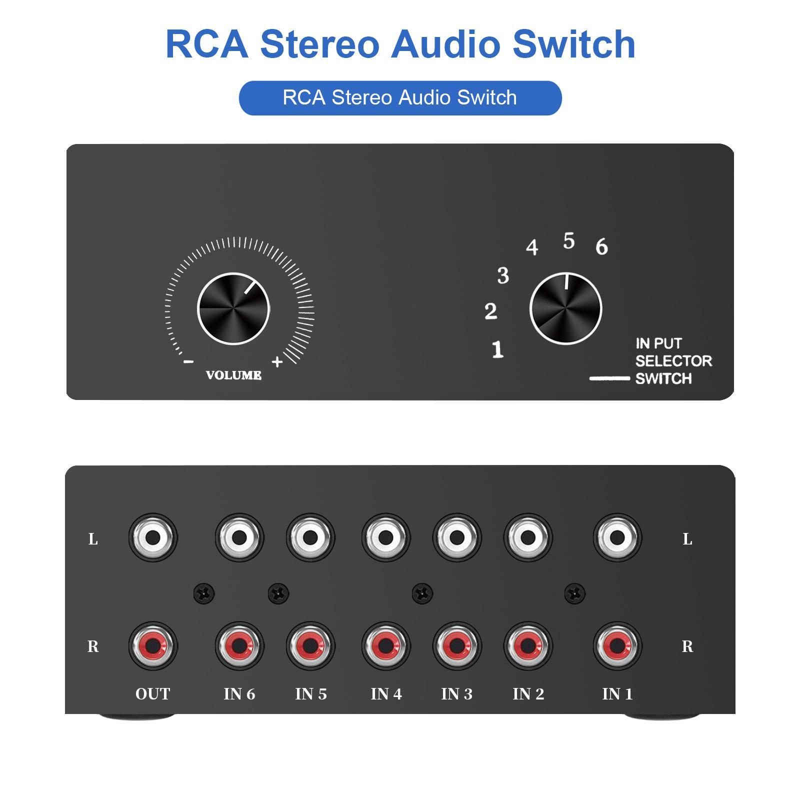 Audio L/R Channel Audio port Portable for Home Speakers