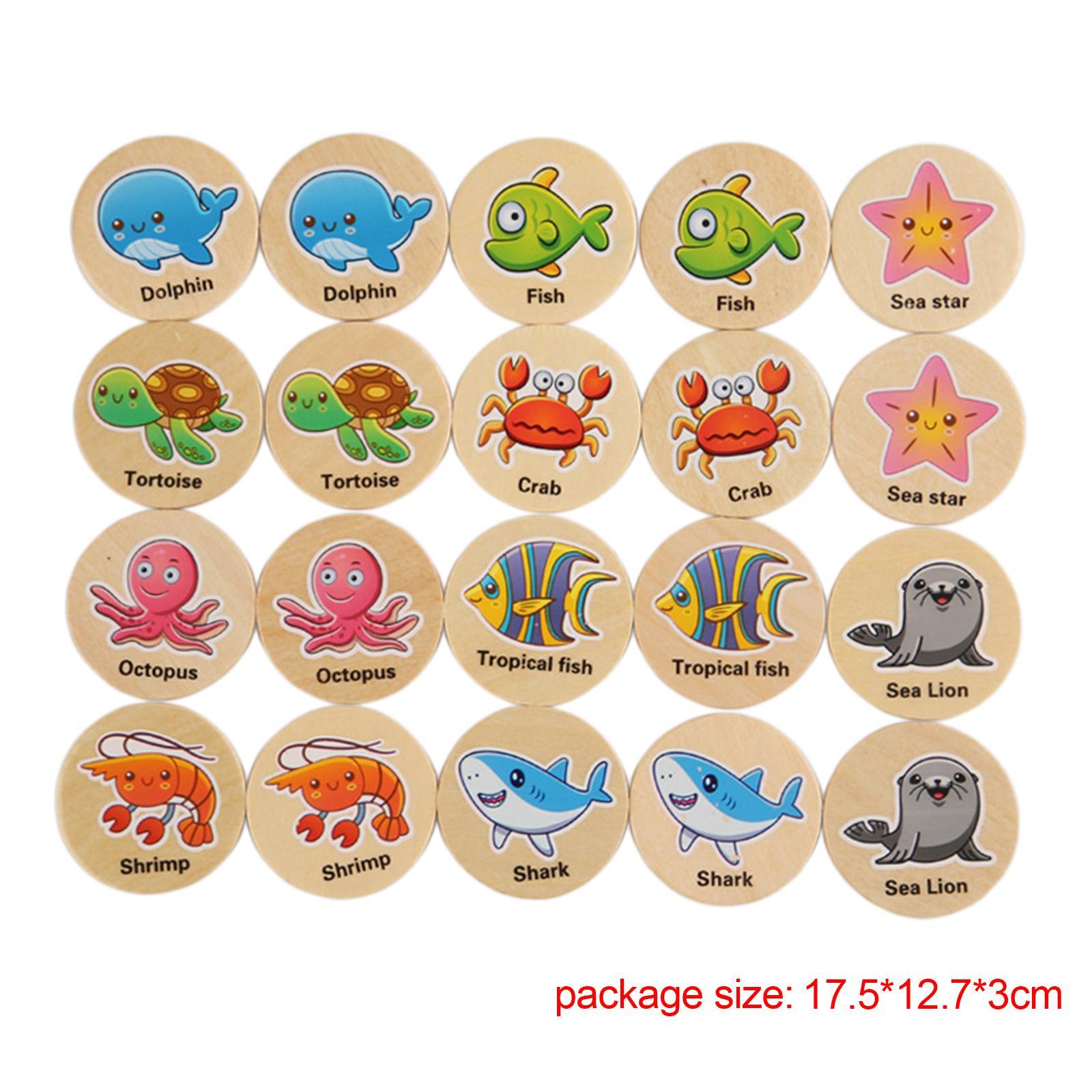 Memory Matching Game Cognitive Ability Toy for Ages 3 and up Development Toy