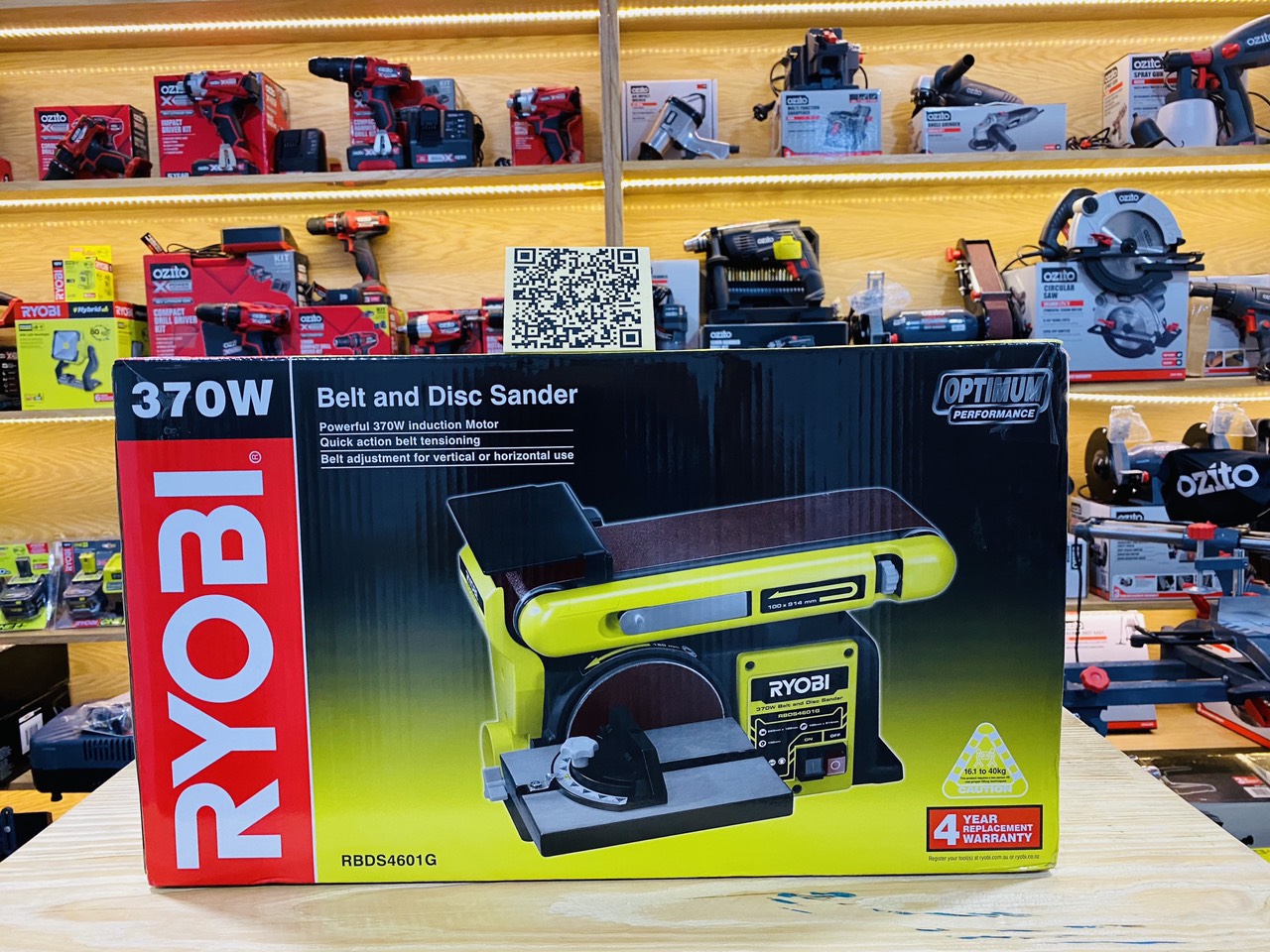 MÁY MÀI SẮC MÀI DỤNG CỤ LÀM VIỆC CÔNG SUẤT 370W HIỆU RYOBI RBDS4601G MỚI 100%