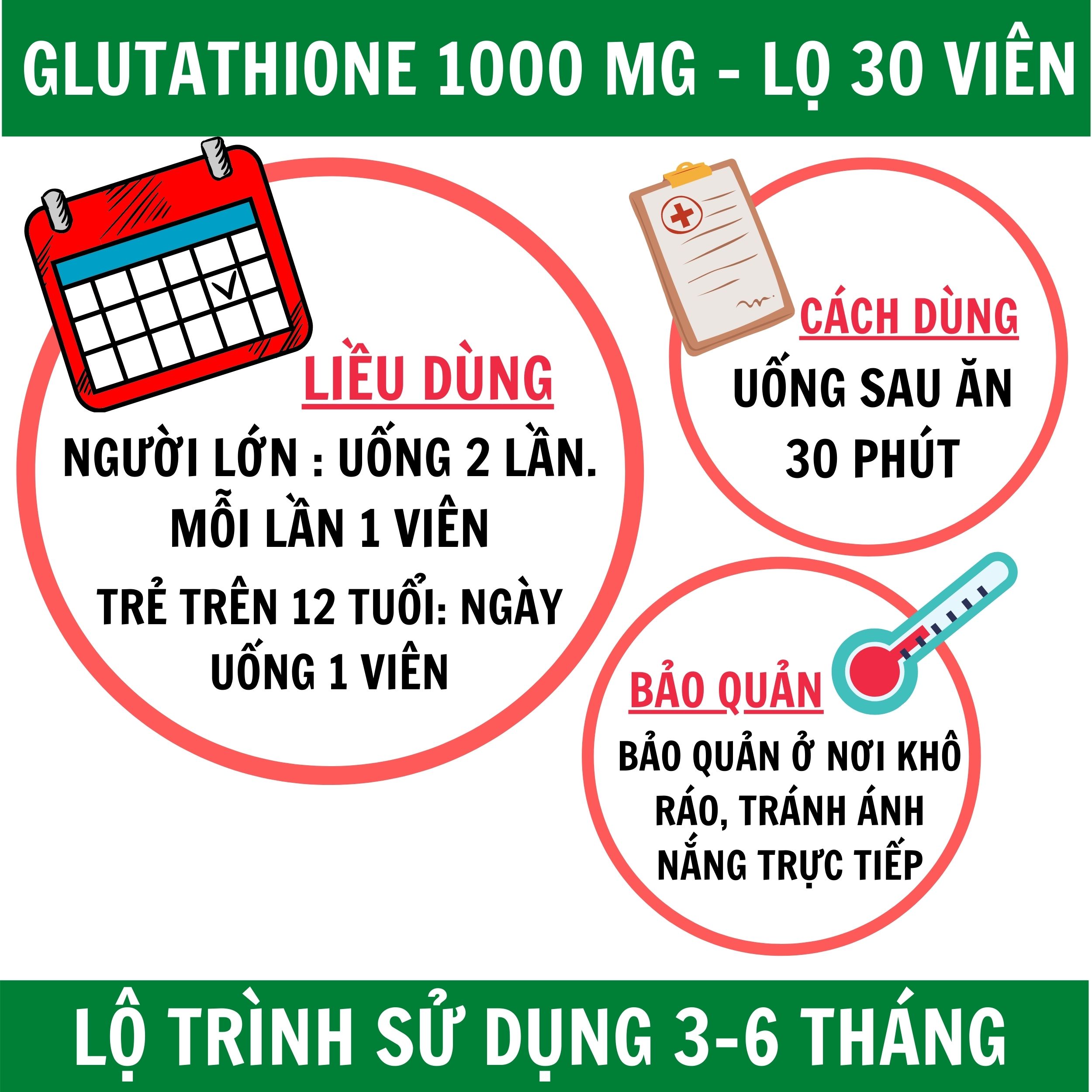 GLUTATHIONE 1000 SUPPER WHITE - Làm Đẹp Da, Làm Trắng Da, Giảm Sạm Da, Giảm Nám Da, Giúp Da Sáng Mịn, Hỗ Trợ Chống Oxy Hóa Hiệu Quả