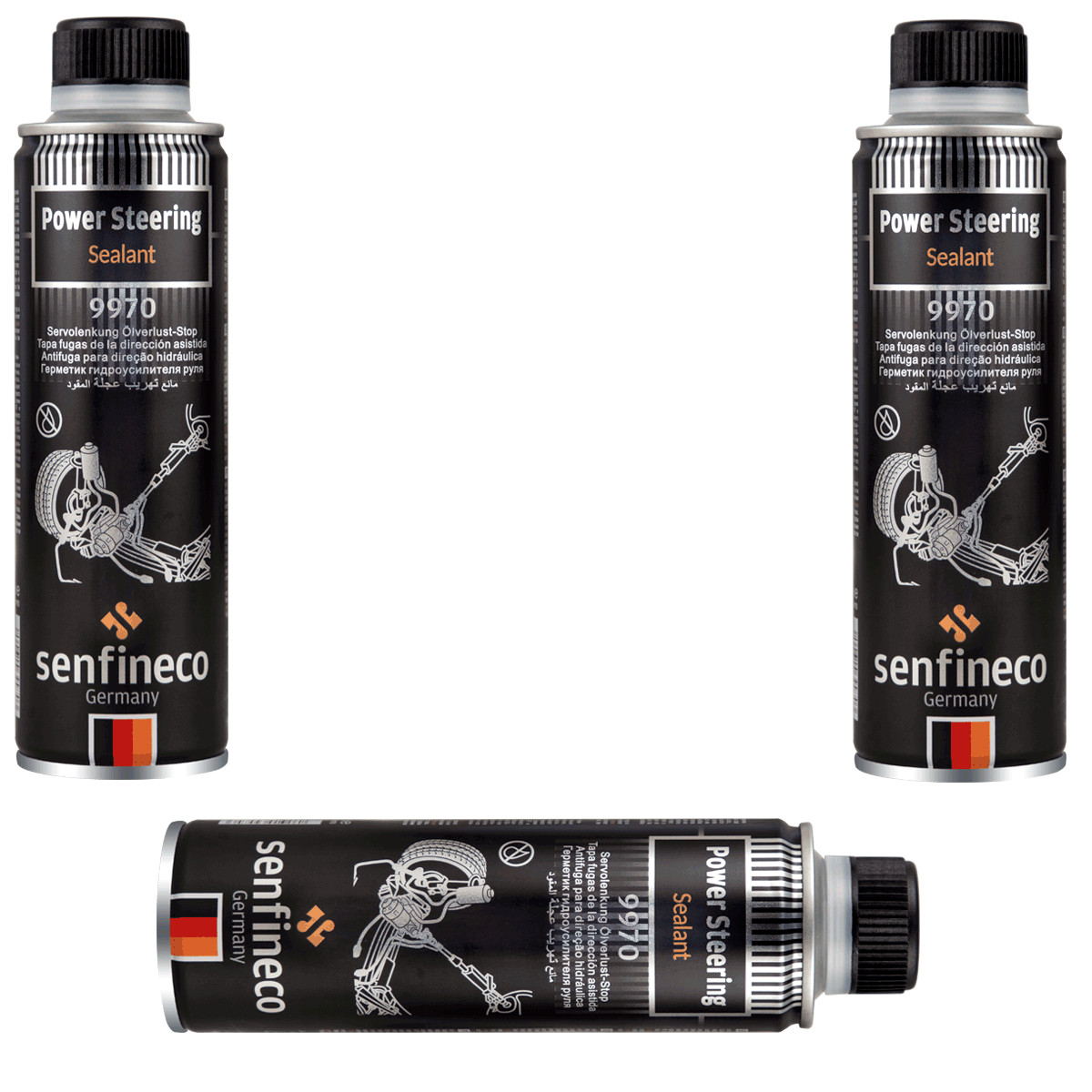 Hình ảnh Chất Làm Kín, Chống Rò Rỉ Cho Hệ Thống Dầu Trợ Lực Tay Lái Senfineco 9970 Power Steering Sealant 300ML/ Chai