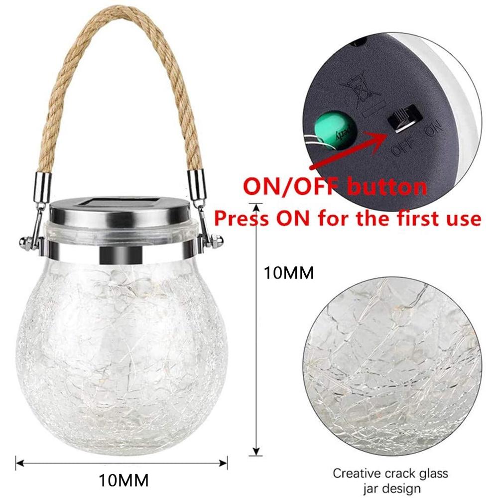 Đèn Lồng Treo Trang Trí 30 LED Chống Nước Sử Dụng Năng Lượng Mặt Trời