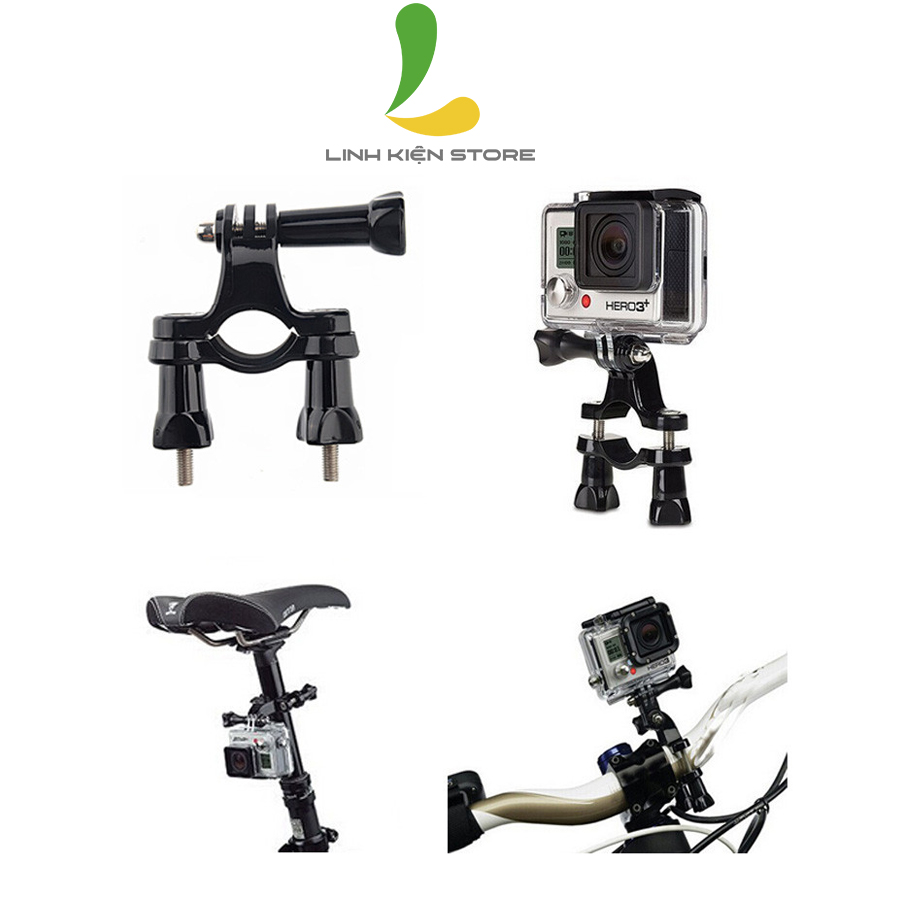 Kẹp ghi đông dành cho xe đạp, xe máy Gopro, SJCAM, Yi Xiaomi