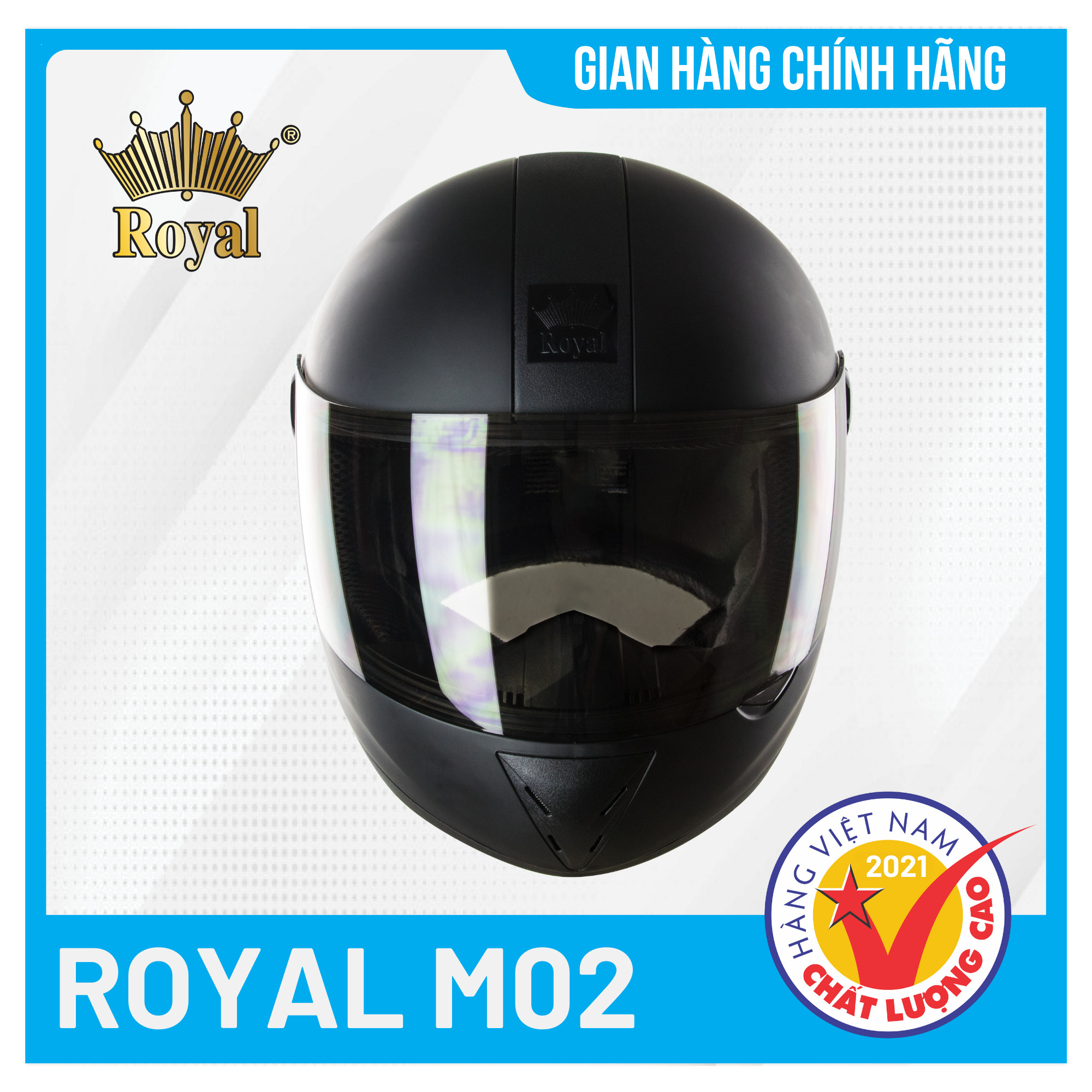 Nón bảo hiểm Fullface cao cấp Royal M02 Thời Trang, Đẳng Cấp