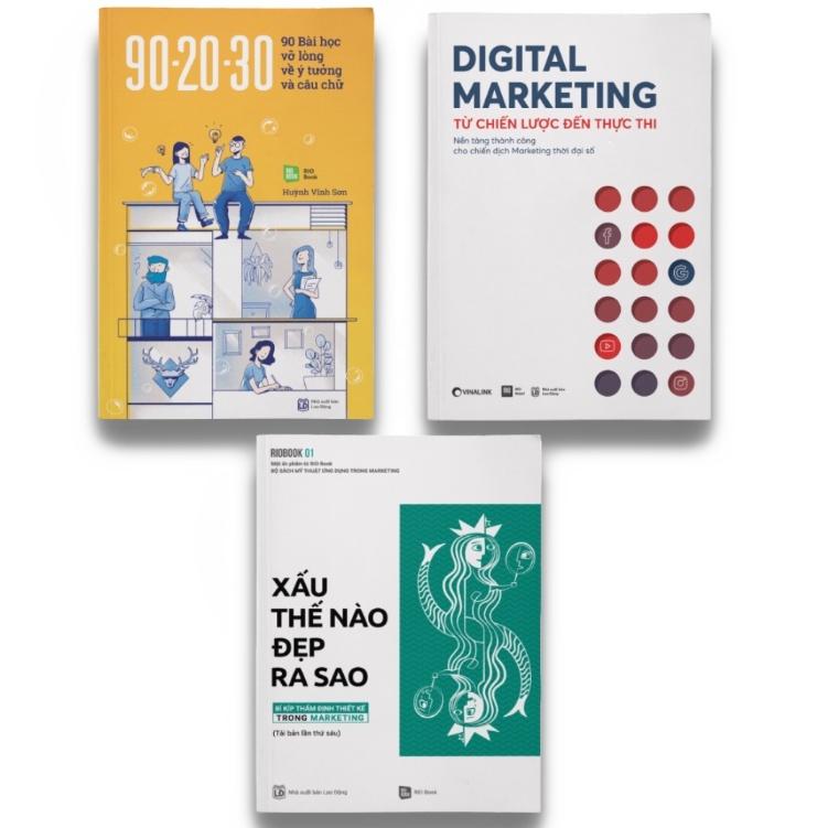 Combo Bộ sách Marketing độc đáo (90-20-30 + RIO Book No.1 + Digital Marketing)