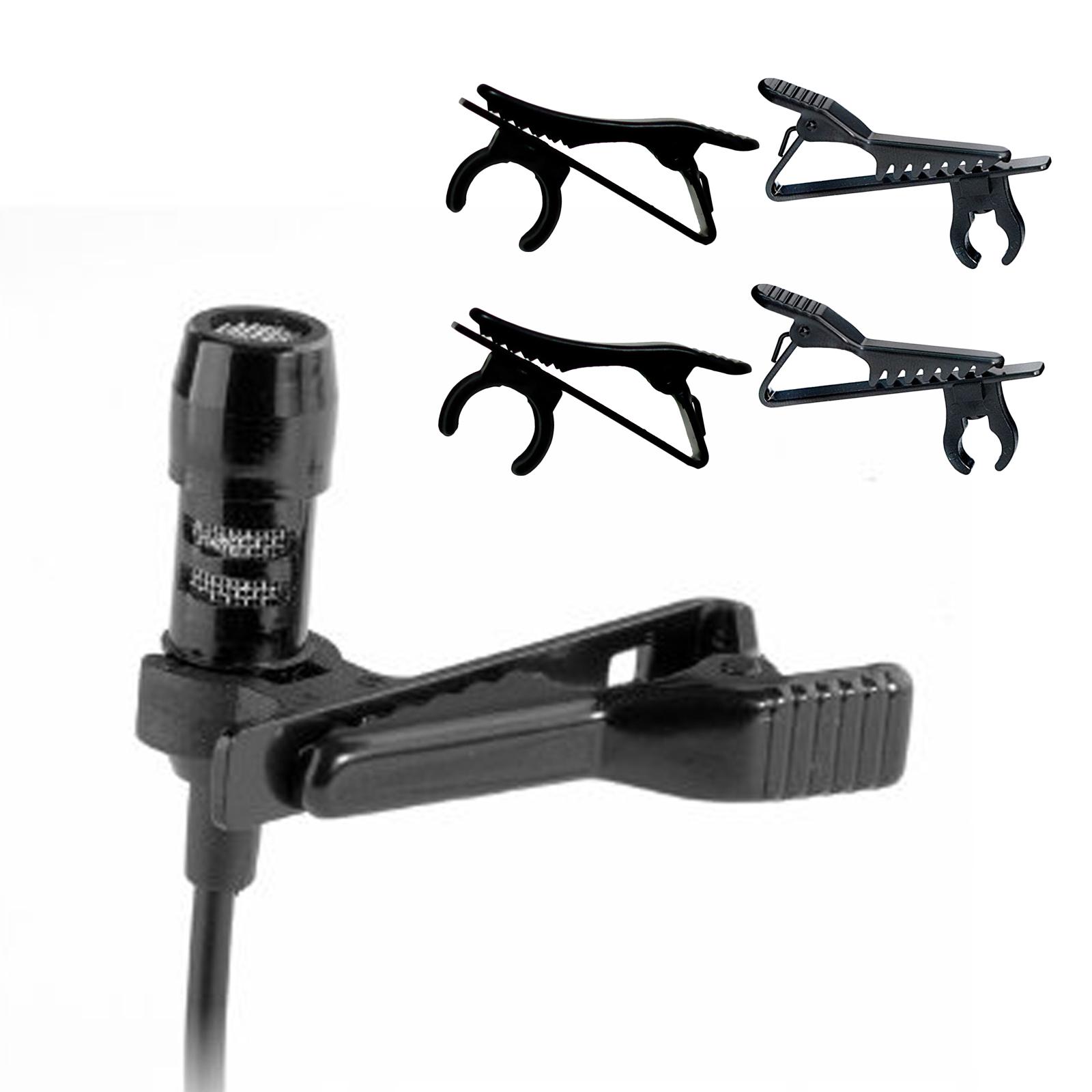 4pcs Portable Universal Mic Clips Speech Lapel Collar Microphone Clip Clamp