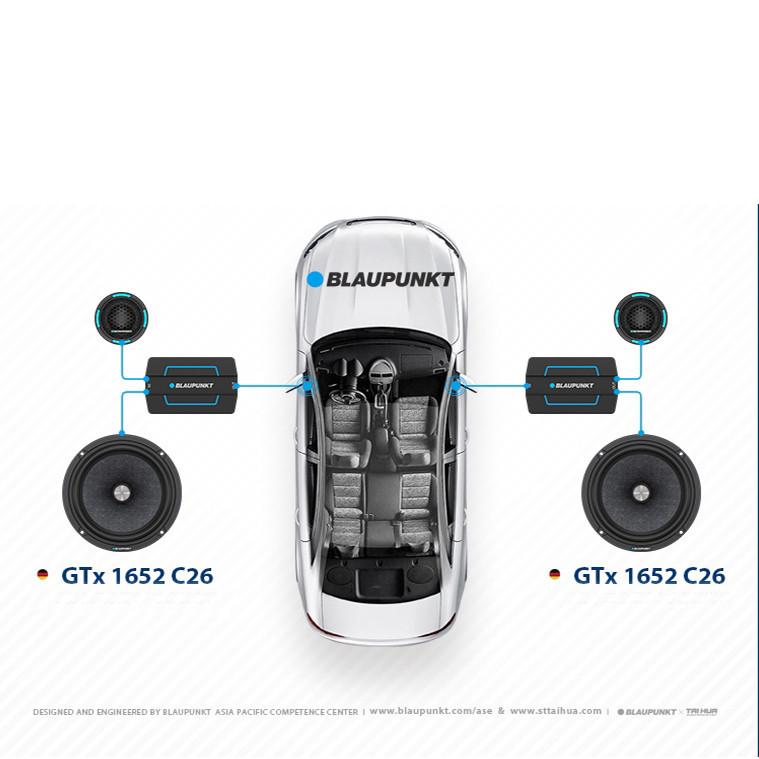 Với Loa cánh 2 way Blaupunkt GTX 1652 C26  2-way component Speakers hàng Đức từ 1924