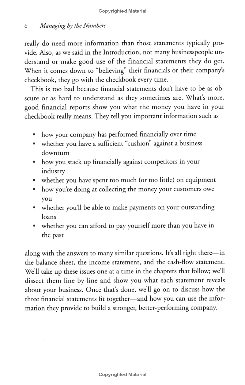 Sách ngoại văn: Managing By The Numbers: A Commonsense Guide To Understanding And Using Your Company's Financials