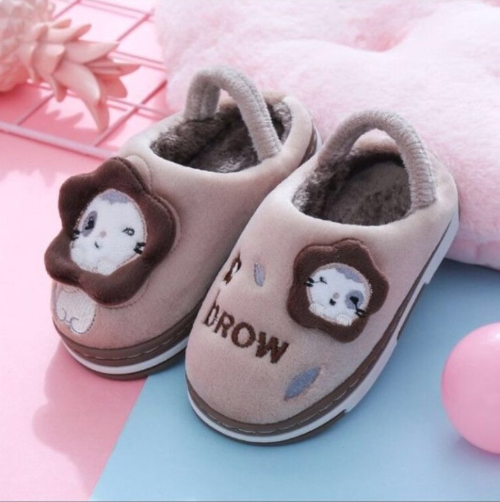 Giày sandal giữ ấm đế chống trượt cho bé trai và bé gái 1-3 tuổi hình nấm, mèo xinh xắn hàng mới về
