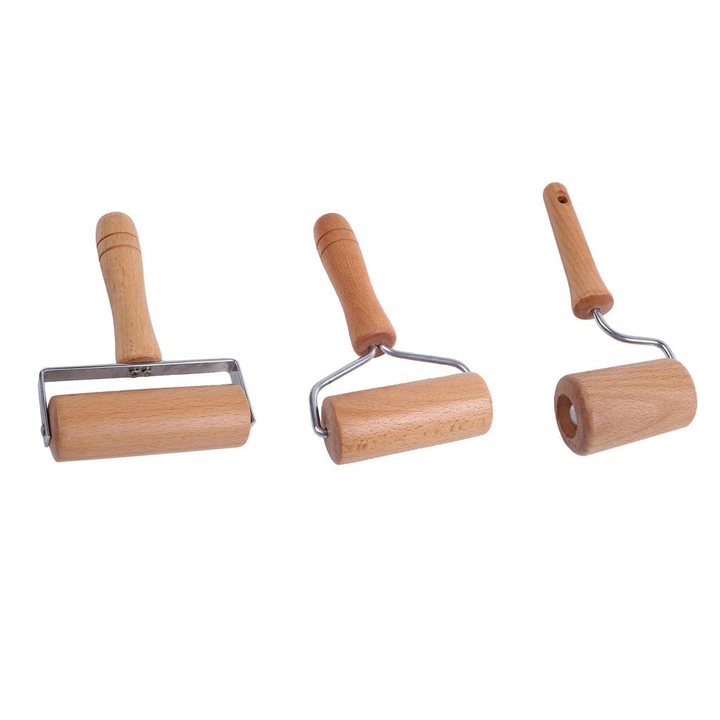 High Quality Wooden Rolling Pin Hand Pastry Dough Roller Mold Kitchen Tool A