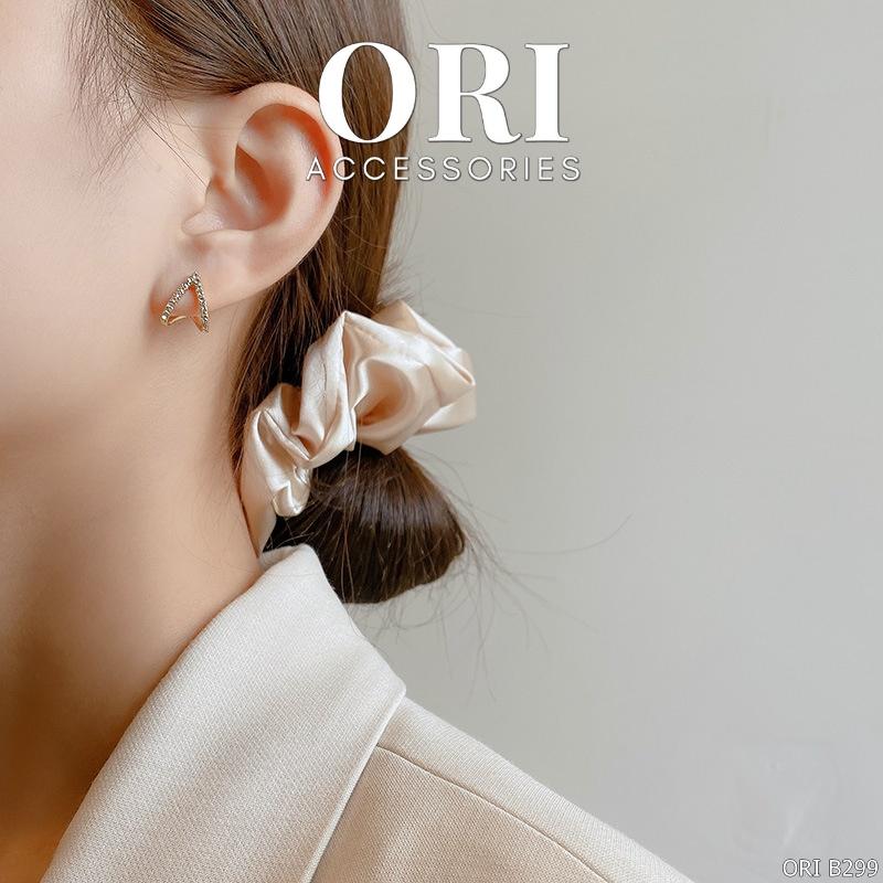 Bông tai nữ dáng nhỏ Basic Hoop thời trang xinh xắn ORI ACCESSORIES B299
