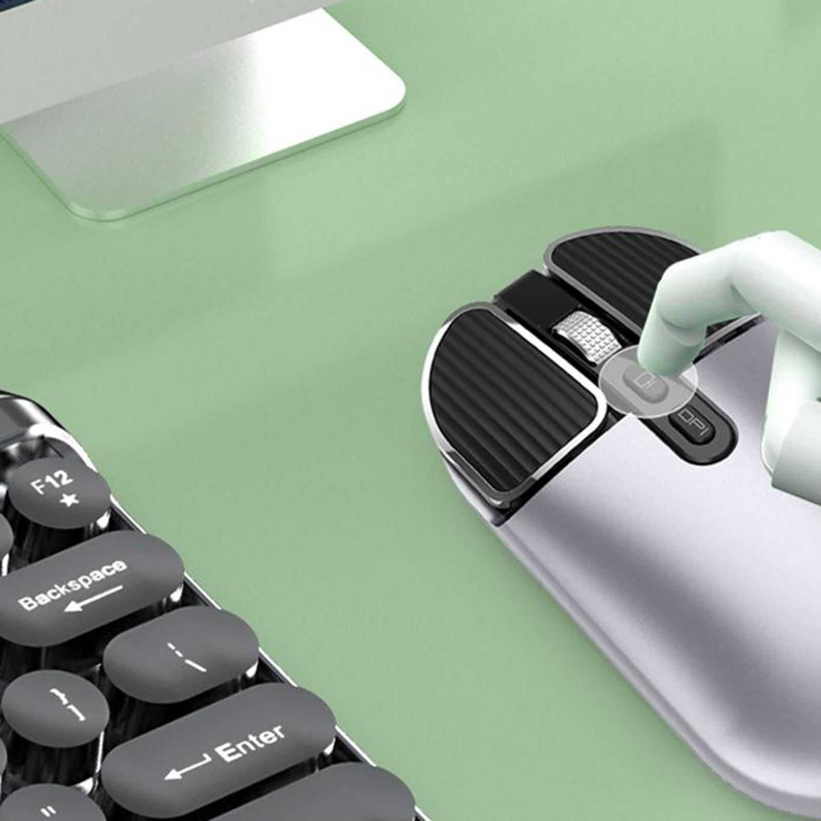 2.4G USB Wireless Bluetooth 5.0 Mice Mouse for Laptop