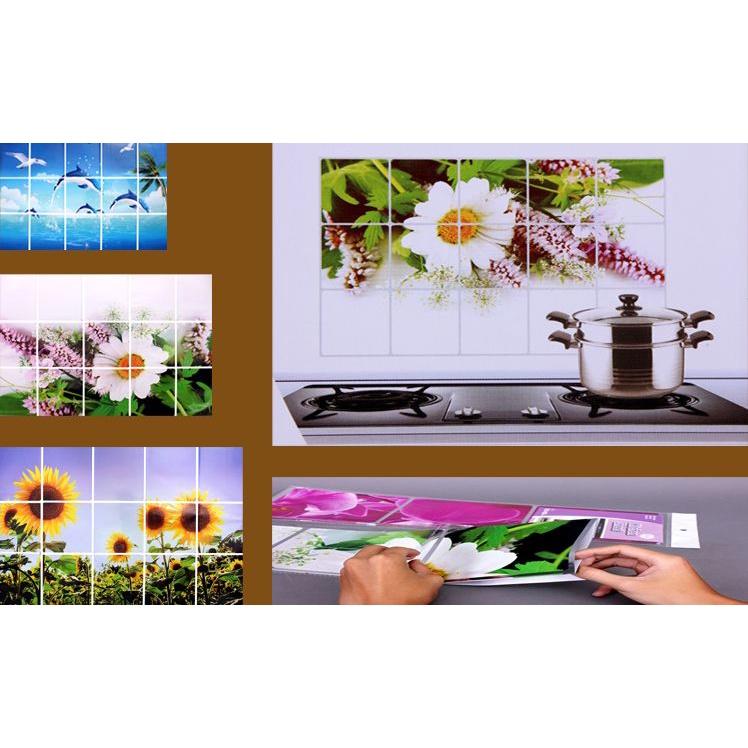 Giấy Dán Tường Bếp Tránh Dầu Mỡ Nhiều Hoạ Tiết