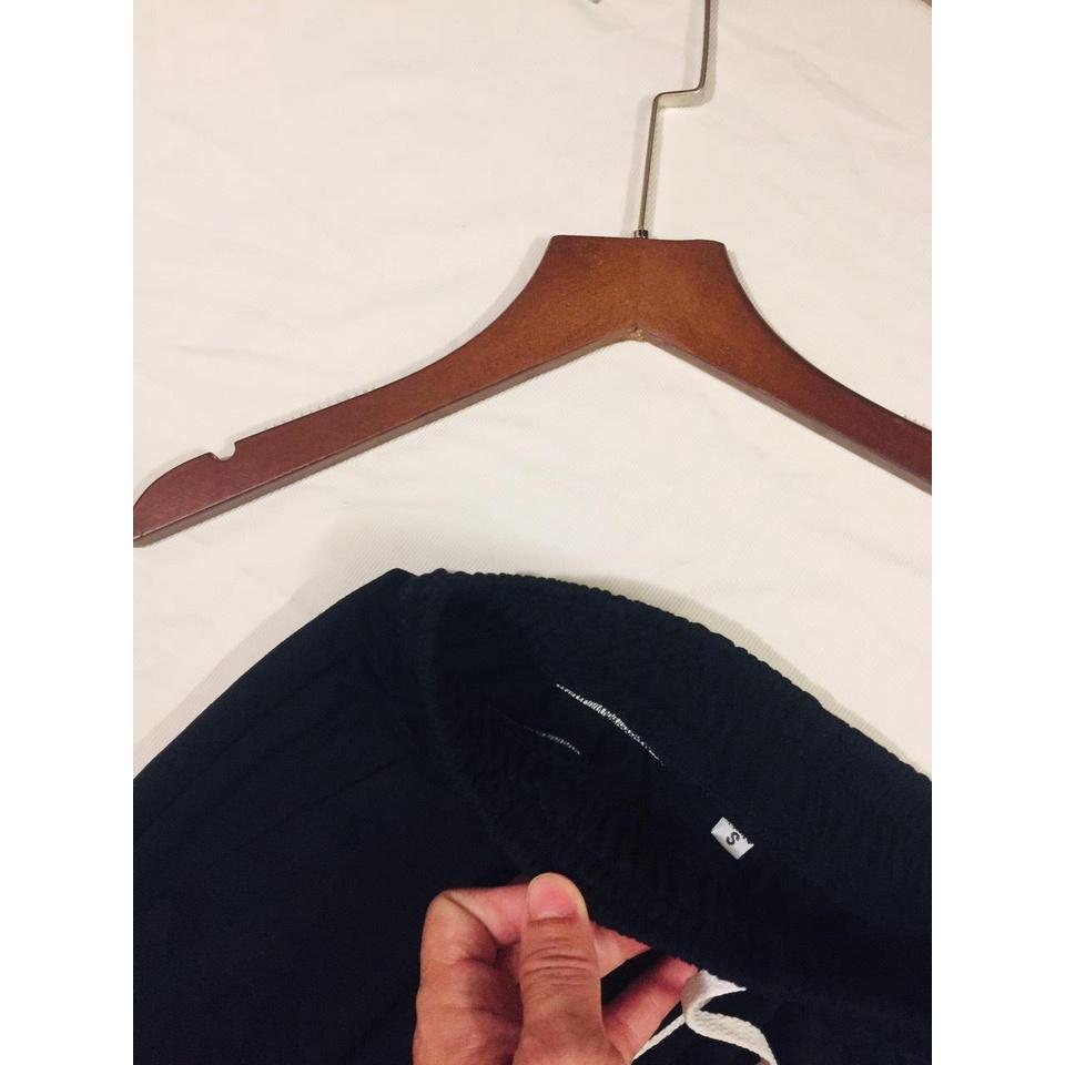 Quần nỉ nữ cotton Jogger sport _ thêu chữ